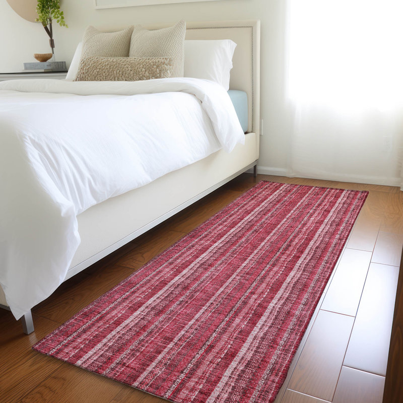 Premium Machine Washable Prisco Pink Rug, Runner 2'3" x 7'6"