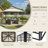 10 Ft. W x 10 Ft. D Steel Patio Gazebo with Double-Tier Roof, 4 Corner Shelves & Mosquito Netting