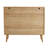 Zandra 35.4'' W Rattan 3-Drawer Dresser, Mid-Century Modern Wood Storage Chest