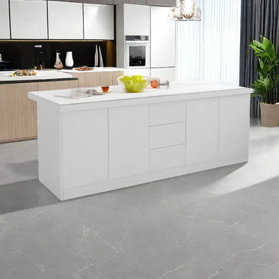 Marble Top Kitchen Island -  Artistic Soul XKX Premium Furniture, SHZ98W167