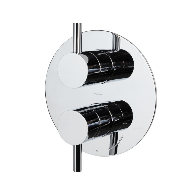 Cigno Progressive Pressure Balancing Mixer With Volume Control, Polished Chrome