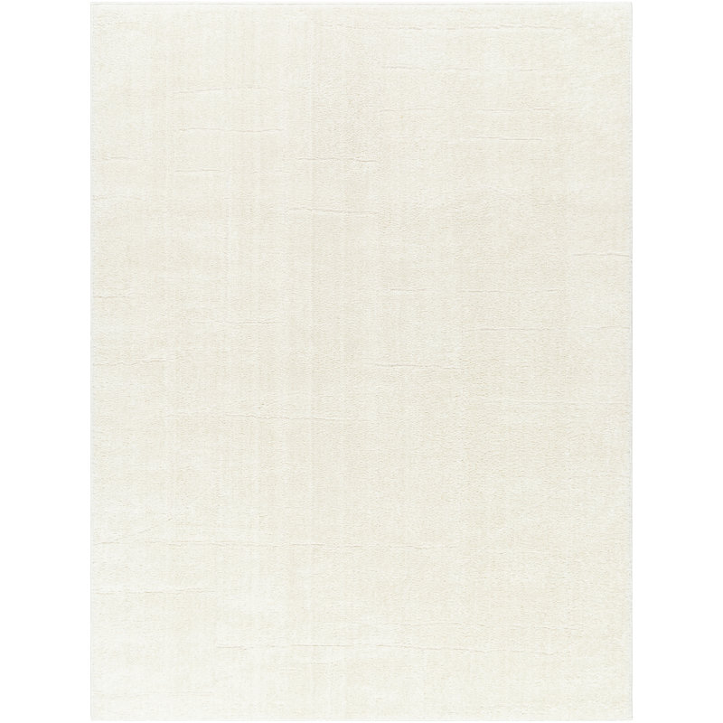 Asfand Machine Woven Cream Area Rug, Rectangle 6'7" x 9'