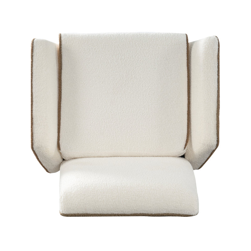 Fauteuil d'appoint rembourré en peluche