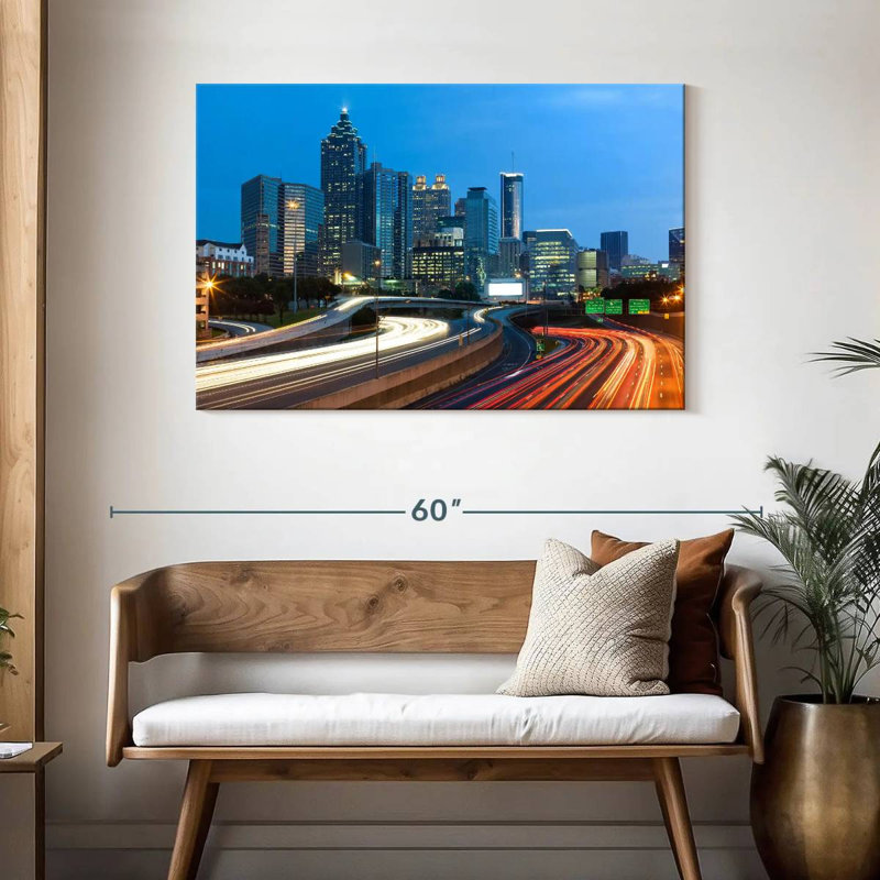 Ravi Downtown Atlanta Light Trails, H 30 po x l 45 po