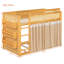 Lit superposé simple avec tablette de rangement à 3 niveaux, décor en rotin, rideaux et lumières d'intimité, structure en bois moderne, naturel-1778361968-1778361971