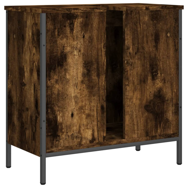 Halesowen 1524mm Single Bathroom Vanity with Basin, Smoked Oak