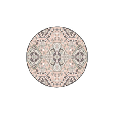 Tapis oriental en chenille / polyester tissé à la main Flemon