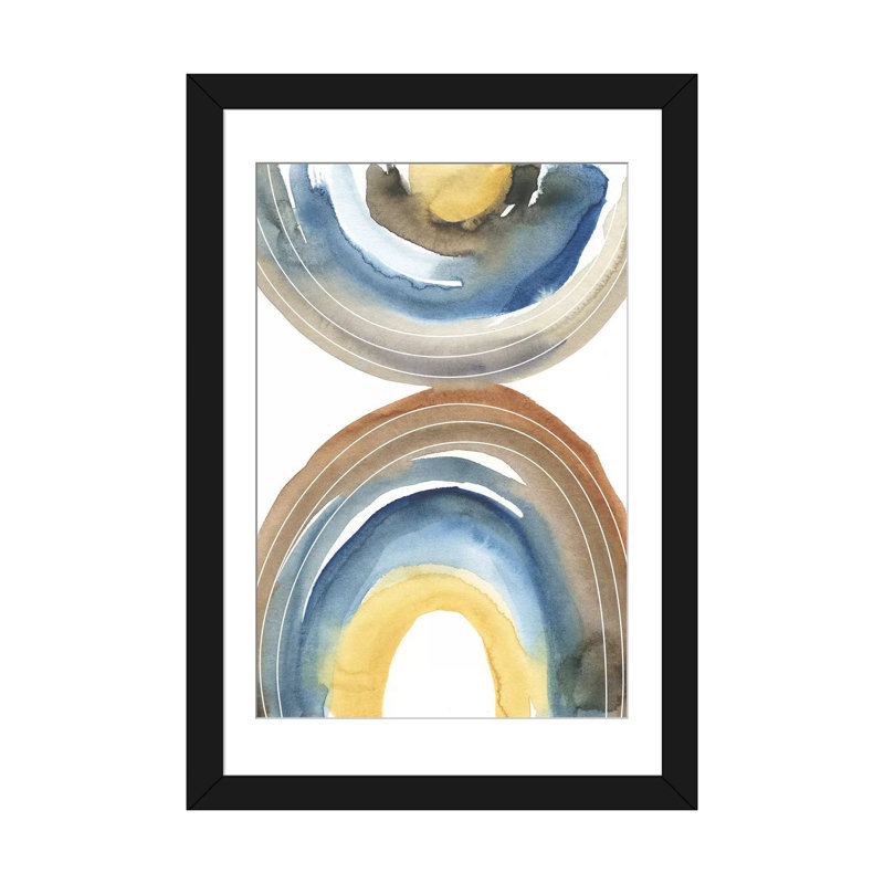 «Cassini I» par Chariklia Zarris, reproduction sur toile tendue, H 24 po x l 16 po x P 1 po, Papier d'art encadré noir, Blanc