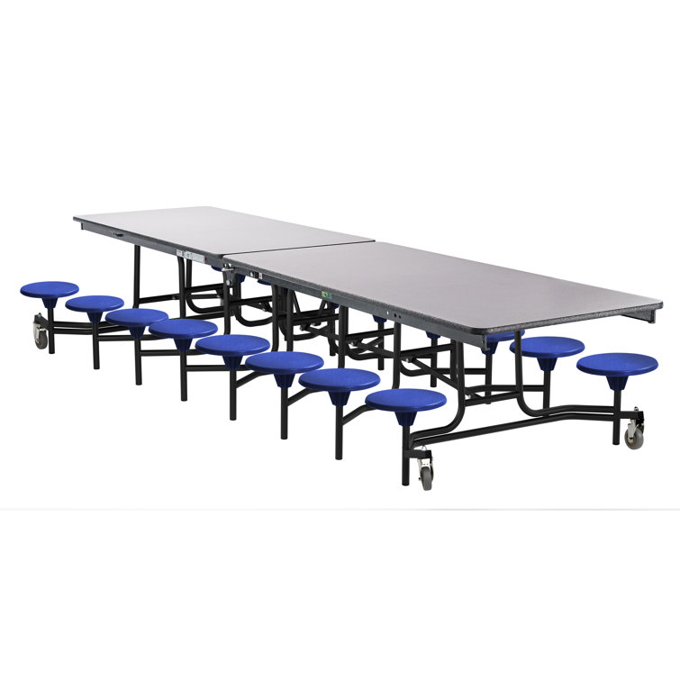 NPS® Mobile Cafeteria Table with 16 Stools