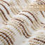 Ensemble de tapis de bain 2 pièces, tapis de bain moderne 51 x 119 cm + 51 x 81 cm, beige, chenille bouclée, envers antidérapant en caoutchouc TPR, rayures abstraites, doux, épais, absorbant et lavable, tapis de couloir pour salle de bain