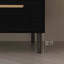 Meuble-lavabo de 36 pouces, autoportant ou fixé au mur avec lavabo intégré en céramique et tiroirs à fermeture en douceur-349961354