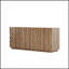 Buffet moderne avec textures 3D avec rangement, luxueux buffet anti-déversement pour la cuisine et le salon, largeur de 59 pouces