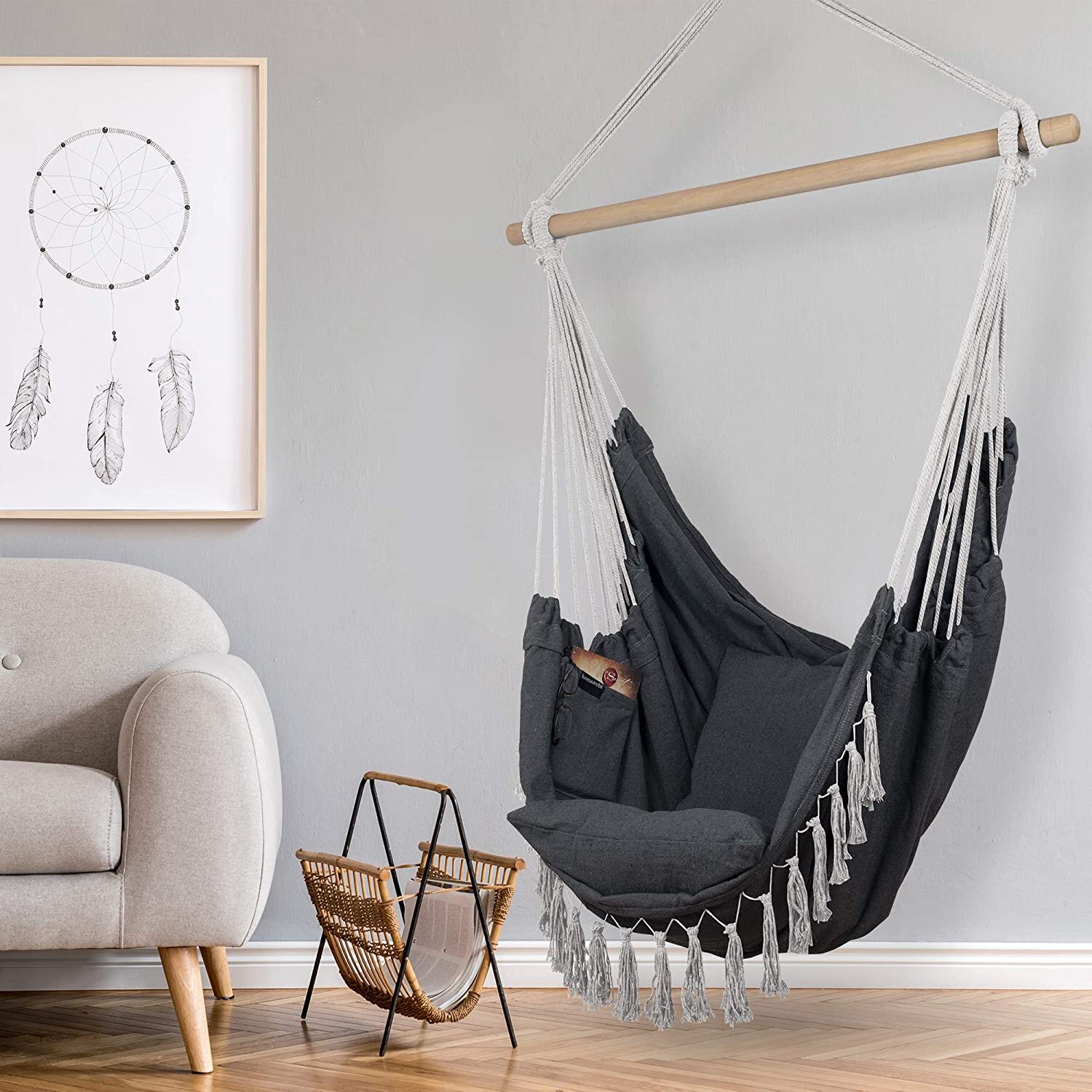 Hanging canvas chair hot sale