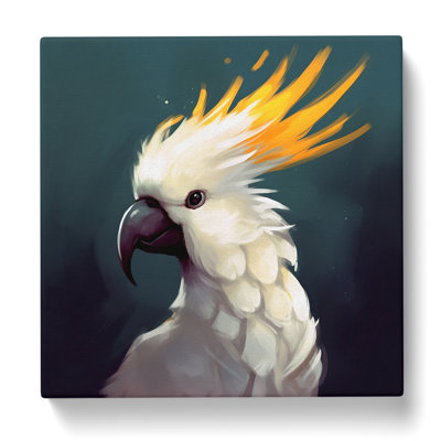 Cockatoo Conceptual Art - Wrapped Canvas