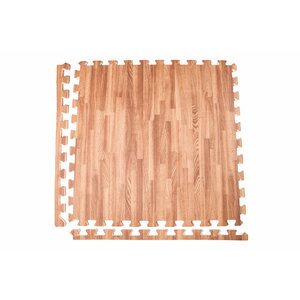 Premium Soft Wood 1/2'' Interlocking Foam Tiles