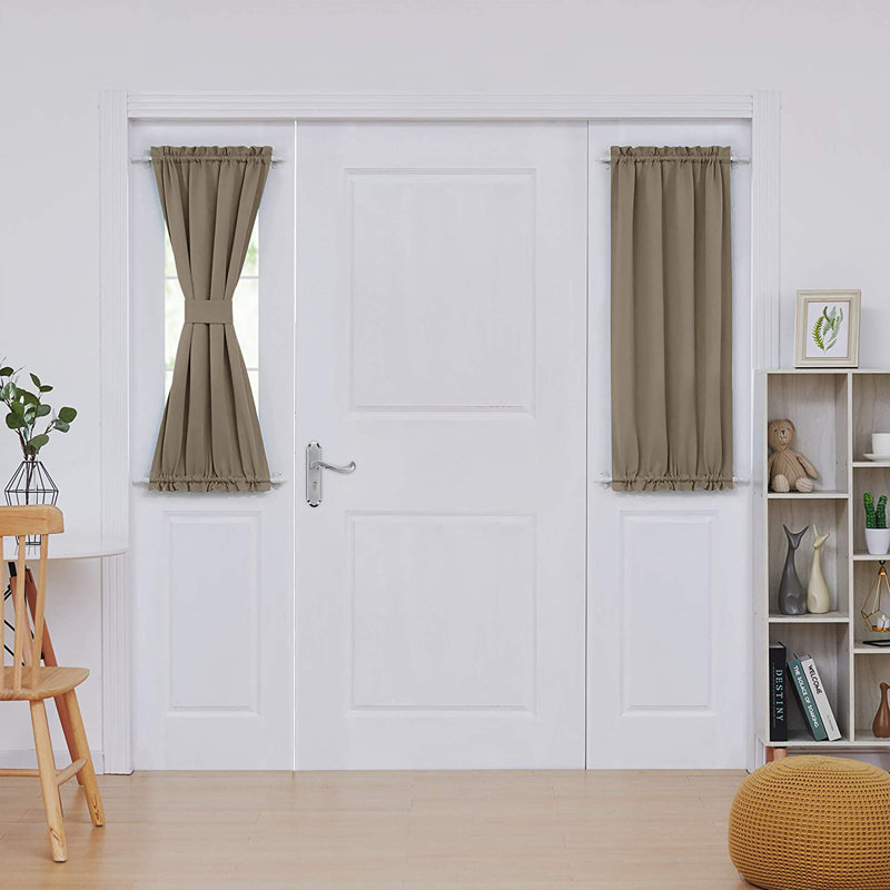 Penryn Room Darkening Curtain Single Panel, 25" W x 40" L, Khaki