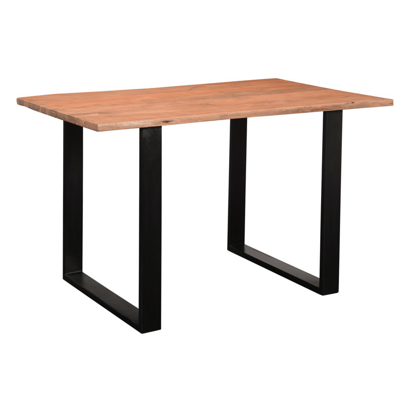 Farsund Dining Table, H76 x L120 x W80cm, Natural, Black