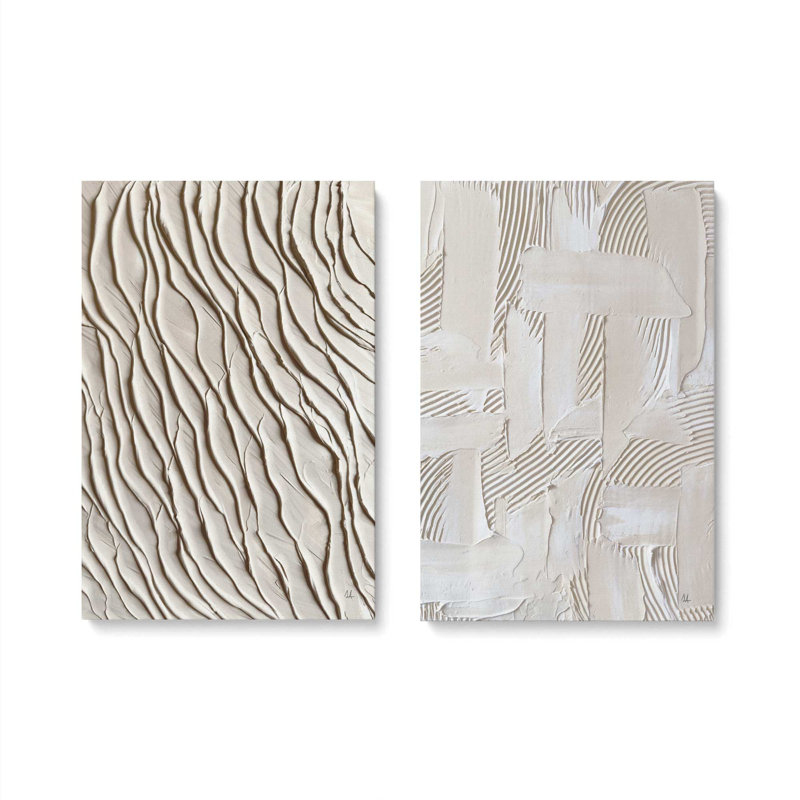 Wave Formations Duo I, ensemble de 2 impressions sur toile, H 30 po x l 40 po x P 1,25 po, Ne s’applique pas, Toile tendue