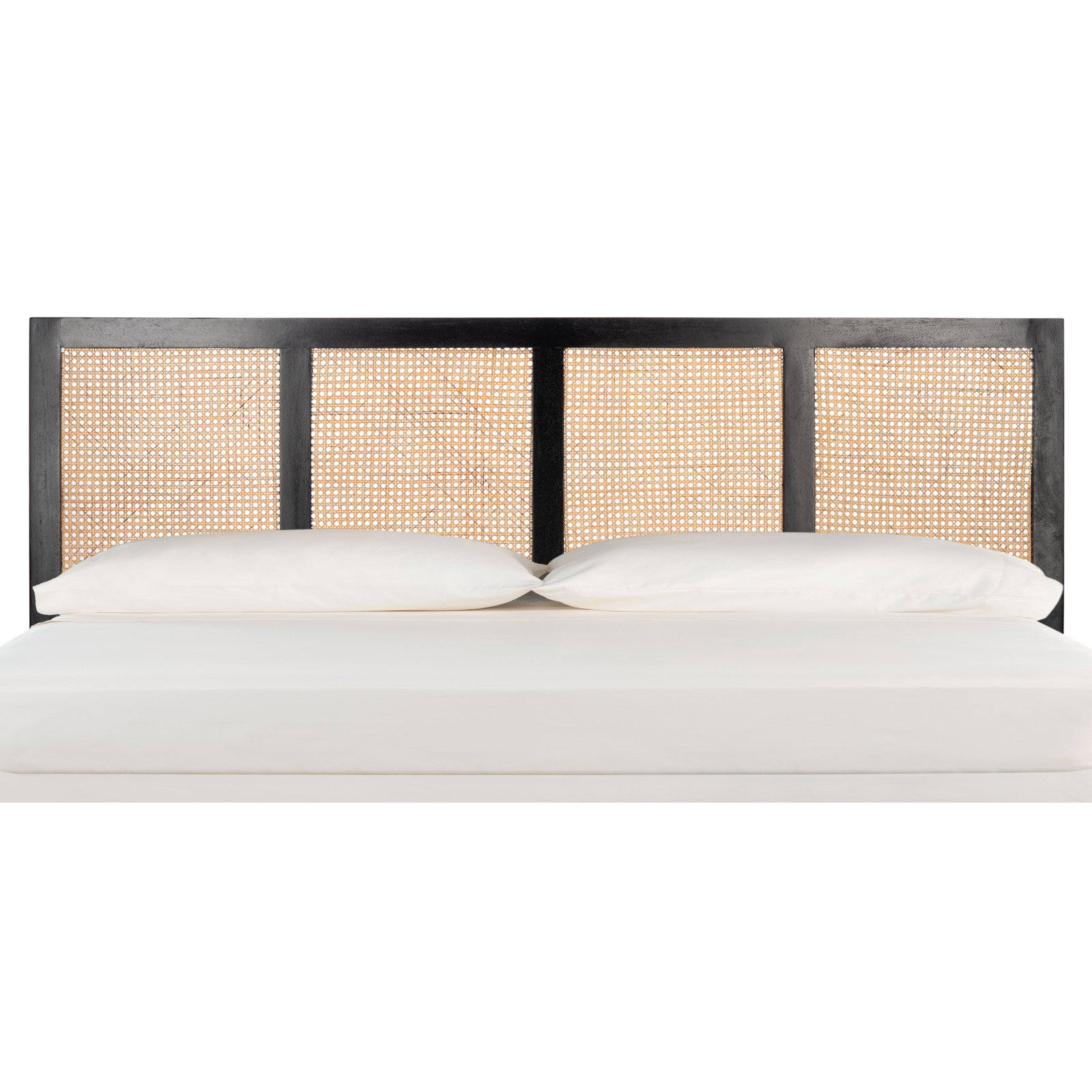 Tahoe Solid Wood Headboard, King, Black