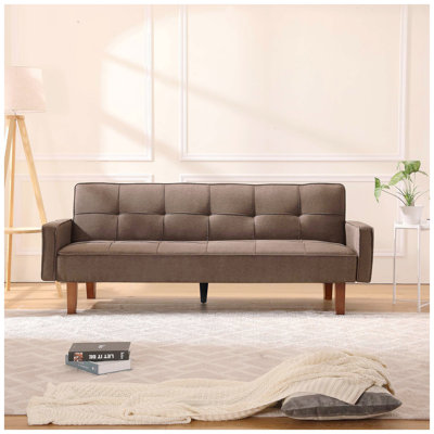 Chainey Upholstered 74.8'' Reclining Sleeper Sofa
