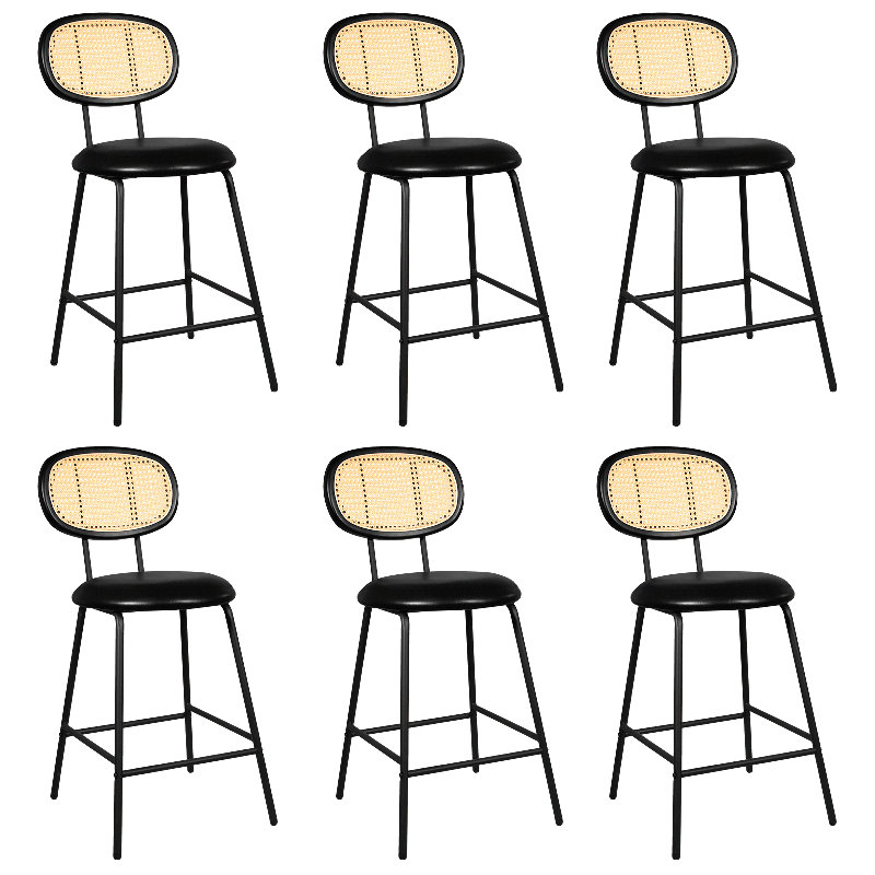 Tabouret de comptoir 24 po Audrienne, Noir