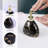 Black bathroom accessory set