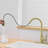 Nickel Gold Kitchen Sink Faucet With Decs With Pull Out Sprayer Single Handle Kitchen Faucet
