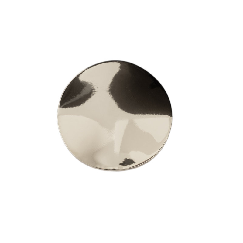 Ripple Hardware Knob, Silver, 2.5" / Large