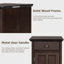  Table basse en bois massif avec rangement-873462570