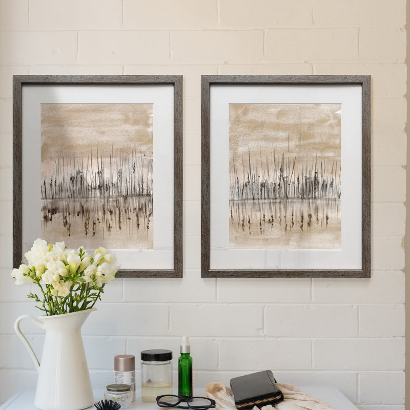 Reflection I, ensemble de 2 reproductions d’art encadrées sur papier