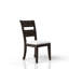Chaise d'appoint rembourrée chocolat