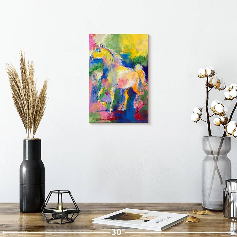 Kelan Unicorn Painting, 12" H x 8" W