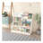 Bookshelf and Toy Storage Organizer, Multifunctional 4 Tier Wooden  Book Shelf with  Bookcase Display Stand in  Room Playroom Nursery for , ren, Toddlers