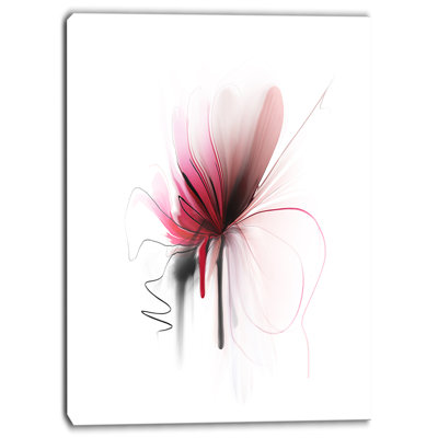 Fleur abstraite, impression digitale sur toile tendue