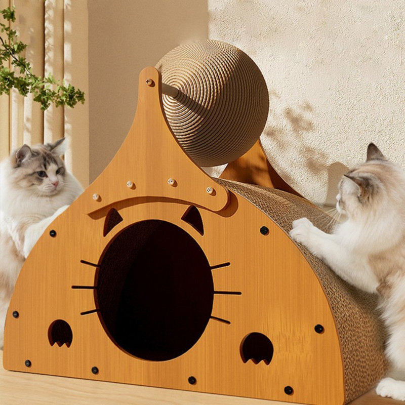Indoor Multi-Functional Cat Scratcher Condo