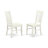 5 Piece Dining Set Includes a Round Dining Room Table with Dropleaf & Shelves and 4 Kitchen Chairs, Linen White-400272936-386459555