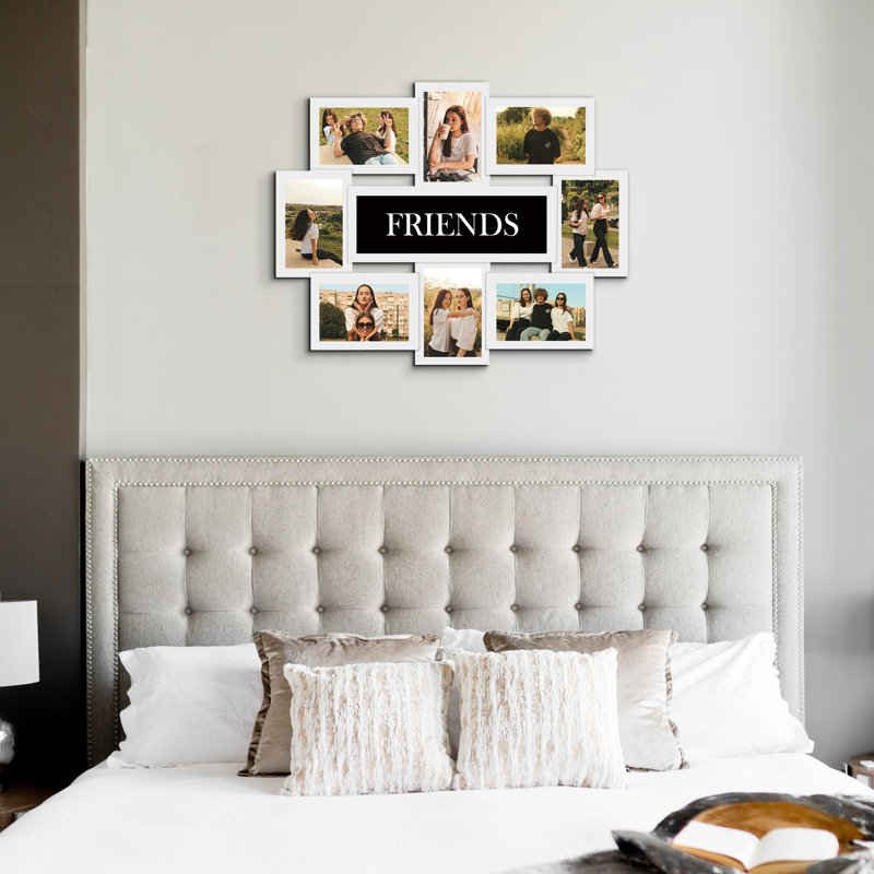 Hefner Wall Gallery Friends Theme Picture Frame, White