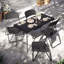 Rattan Effect Metal Folding Table & 4 Chairs Set