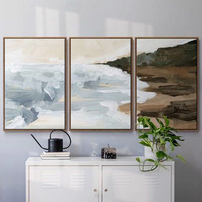 "Cove Break II", peinture sur toile 3 pièces