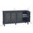 58.3" Carved Sideboard with Door and Solid Wood Legs-309119022