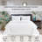 Pointehaven Black Velvet Oversized Diamond Quilt Set, Full-117339334-117339333