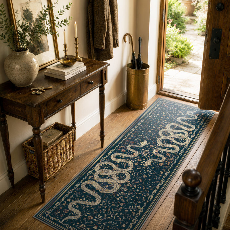 Tapis beige doux antidérapant Palos Vintage, Tapis de couloir 2 pi x 6 pi