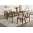 Table de salle à manger rectangulaire en bois 5 pièces Collinsworth