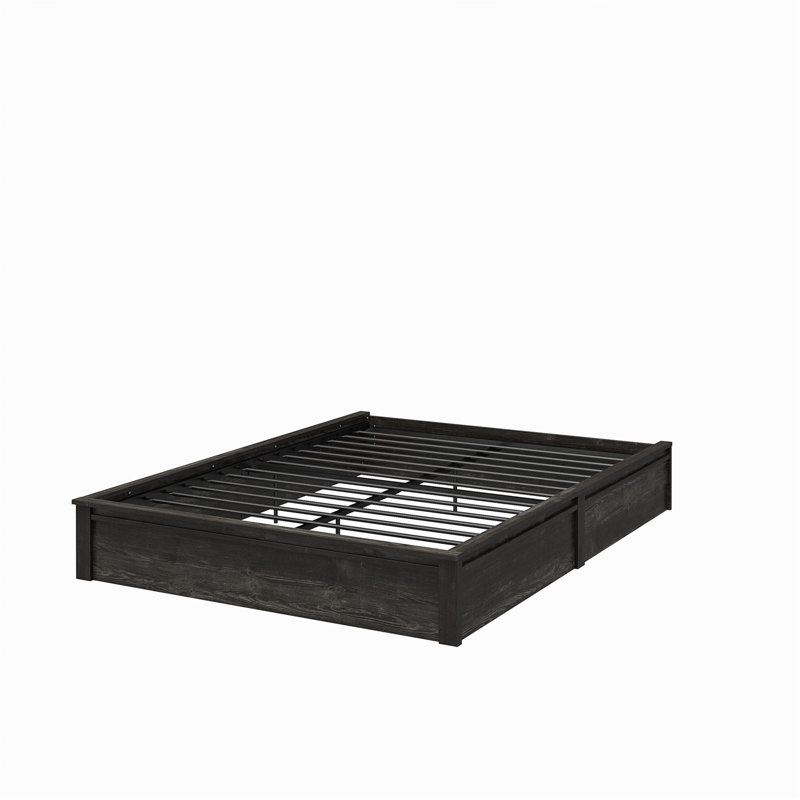 Cadre de lit plateforme Rolling Ridge, Noir