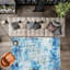 Tapis bleu ciel étoilé 12 pouces pour la maison