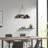 4-Light Metal Shade Chandelier
