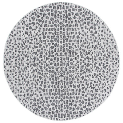 Basinger Animal Print Gray Indoor/Outdoor Area Rug