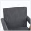 Fauteuil rembourré en tissu Poppy idéal pour la salle à manger à la maison-124576021