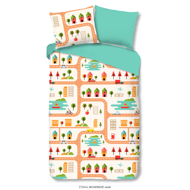 Dbo 100x135+1-40x60 Kids Good Morning No.2724 Multi, 135 x 200 cm - 1 Pillowcase 80 x 80 cm