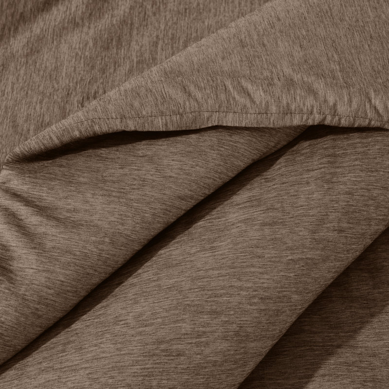 Bare Home Heathered Comforter Set - Ultra-Soft - Goose Down Alternative - All Season Warmth, Heather Taupe